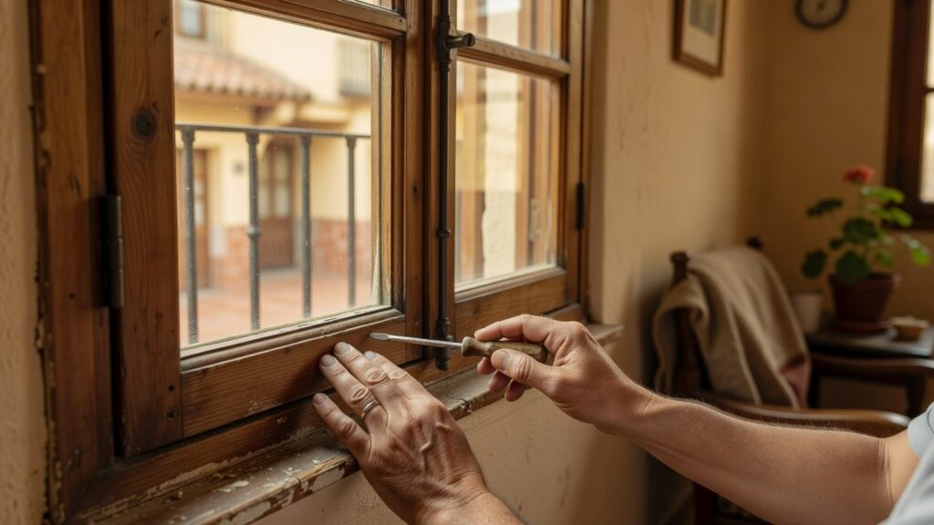 Detalle: Mantenimiento de ventanas: qué revisar antes del invierno